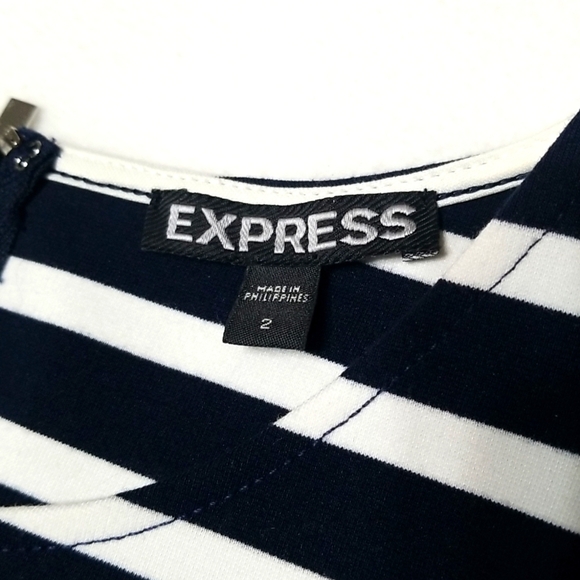 Express Nautical Stripe Mini Dress Size 2 - Picture 6 of 8